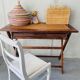 Bureau coiffeuse sur tréteau