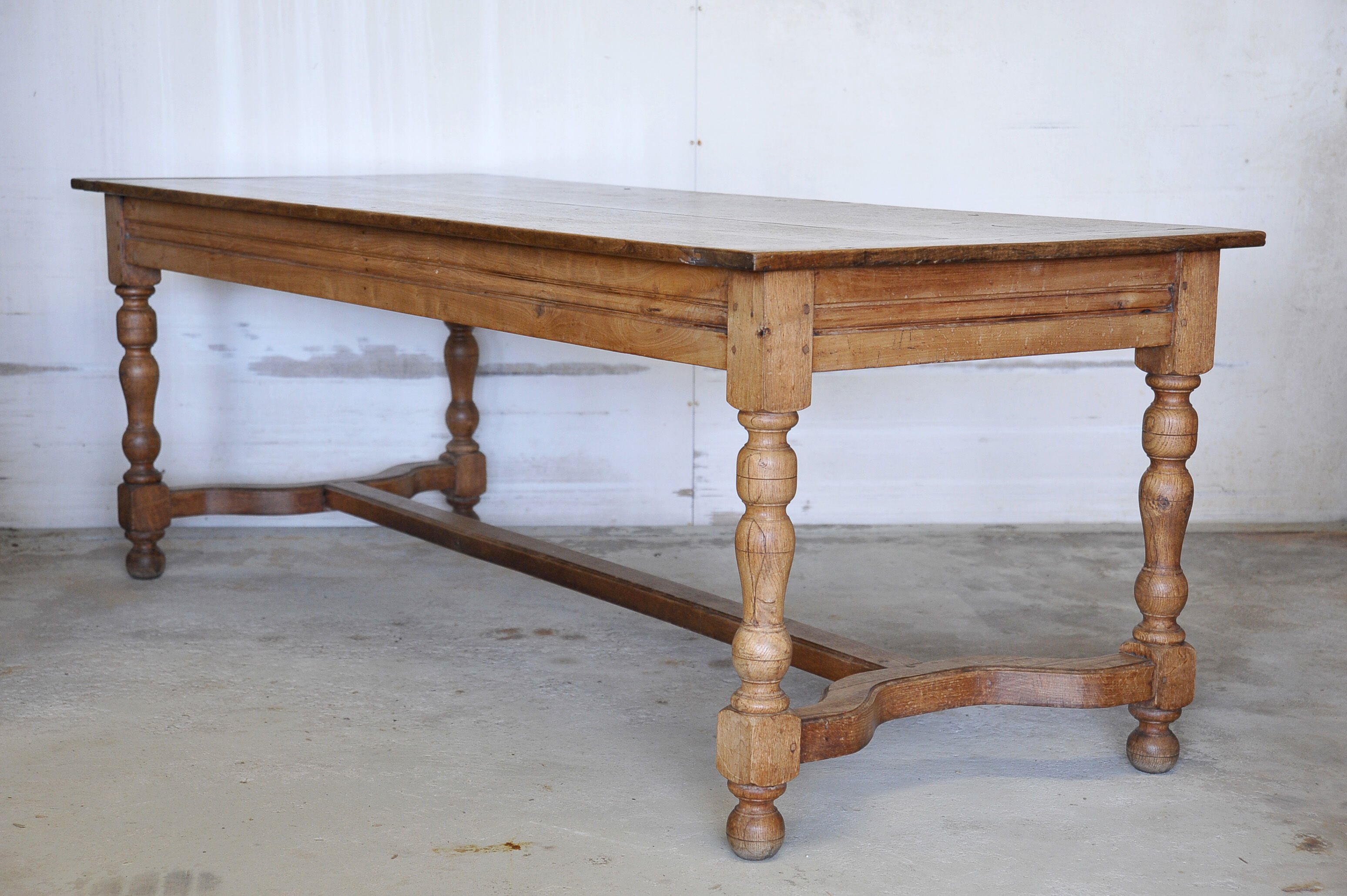 Natural wooden farm table - XIXth century