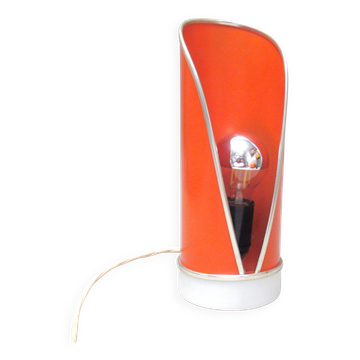 Foglio orange lamp by Lamperti from the 1960s