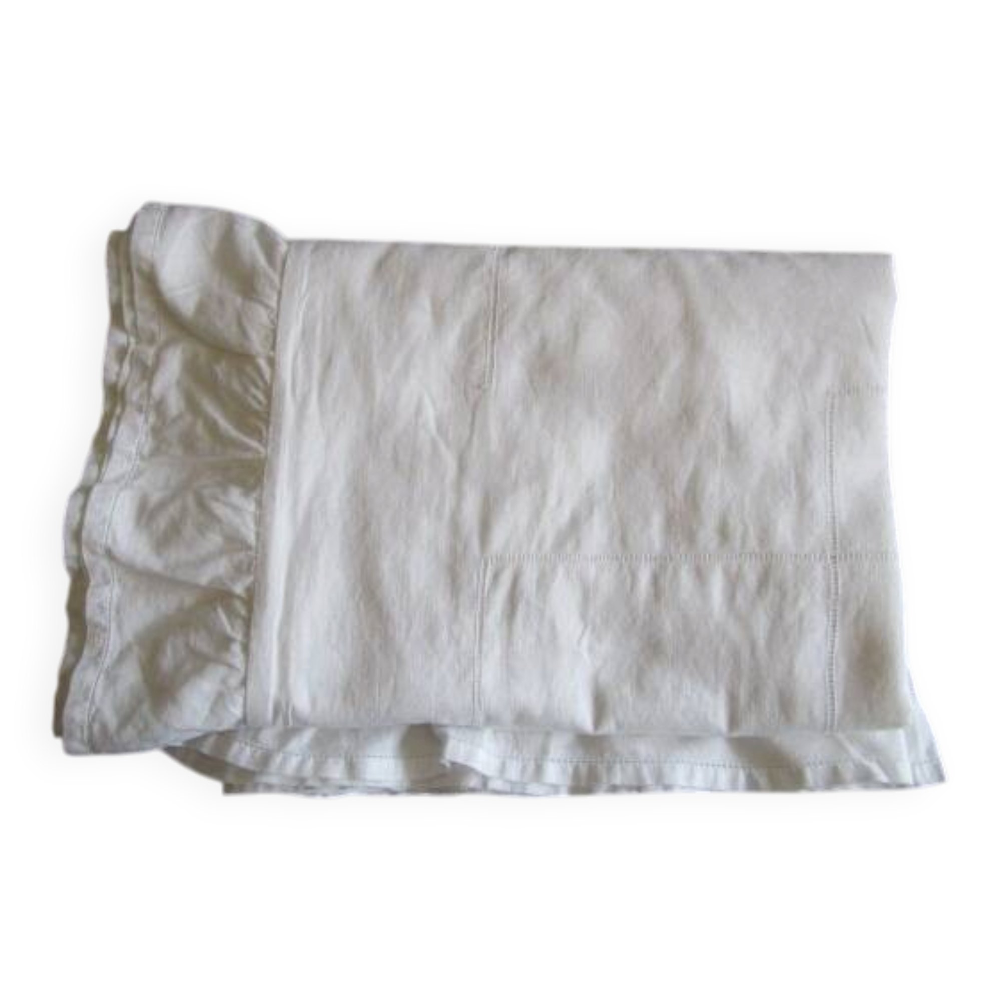 Housse d'édredon ancienne broderie de jours – 122 x 110 cm