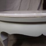 ROUND COFFEE TABLE WITH MARBLE TOP