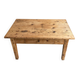 Rustic wooden coffee table