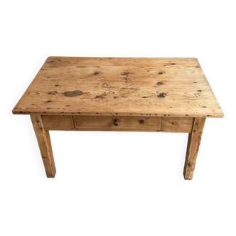Rustic wooden coffee table
