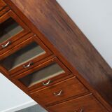 Vintage German pine haberdashery cabinet, 1950s