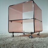 Bedside or end table in plexiglass Michel Dumas
