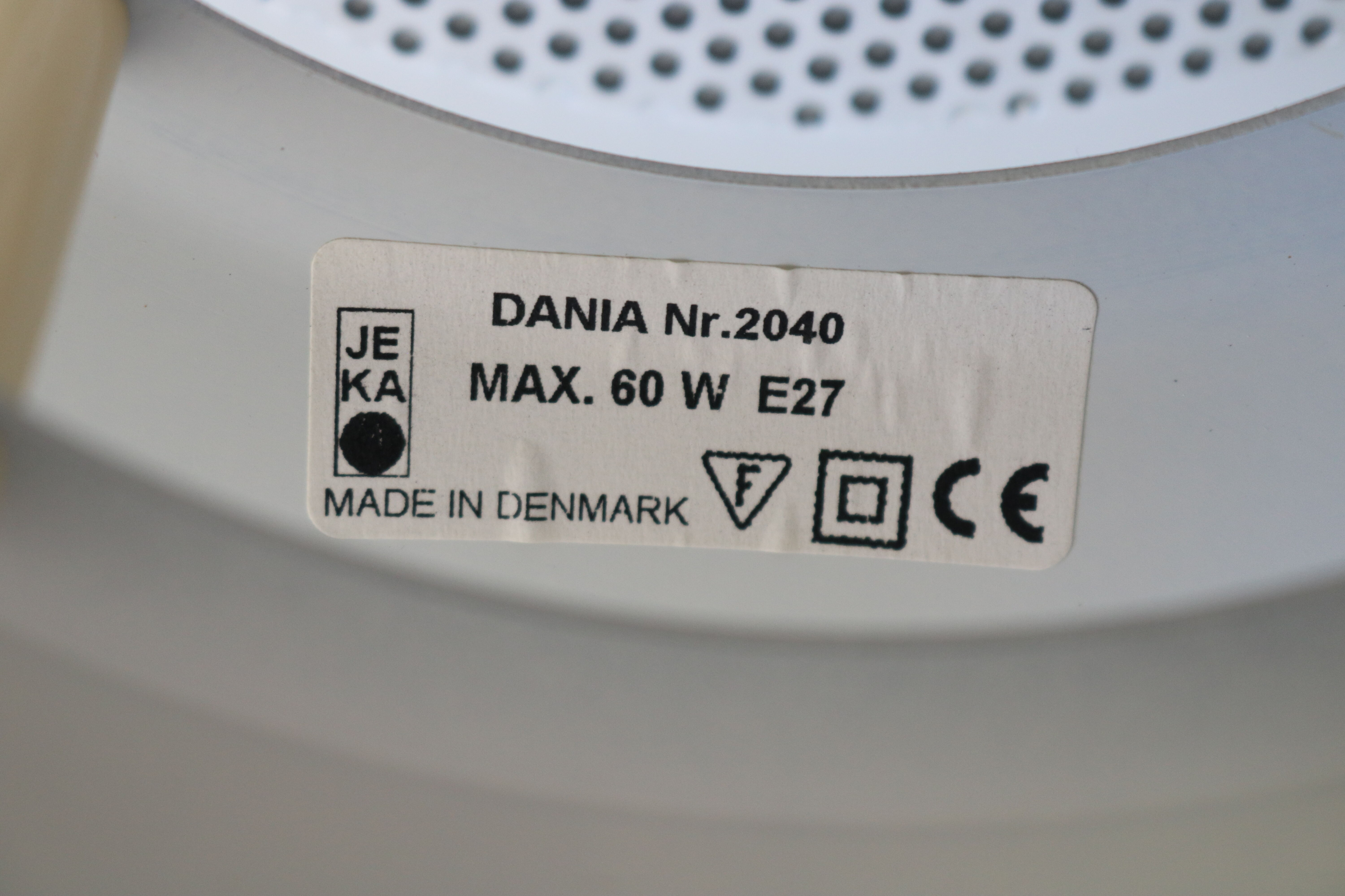 Silver Danish Jeka Metaltryk pendant Lamp - Model Dania 3020
