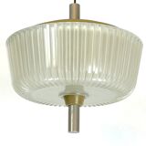 Seguso, Art Deco glass and metal chandelier from 40s