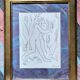 Framed table Lithograph Henri Matisse Orpheus Edition Mazenod 1945