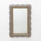 Mid-century Modern Italian Sculptural Backlit Mirror in Murano Glass Brass