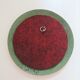 Miroir rond vintage orange 15,5cm