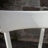 Set of 6 white Baumann bistro chairs
