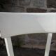 Série de 6 chaises Baumann bistrot blanches