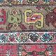 Old persian rug kurdish hallway  120 x 388 cm