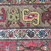 Old persian rug kurdish hallway  120 x 388 cm