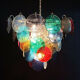 Chandelier 10 fires in murano glass, Italy, 80s