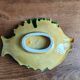 Vintage Fish Plate in Barbotine – Yellow Fish Serving Dish