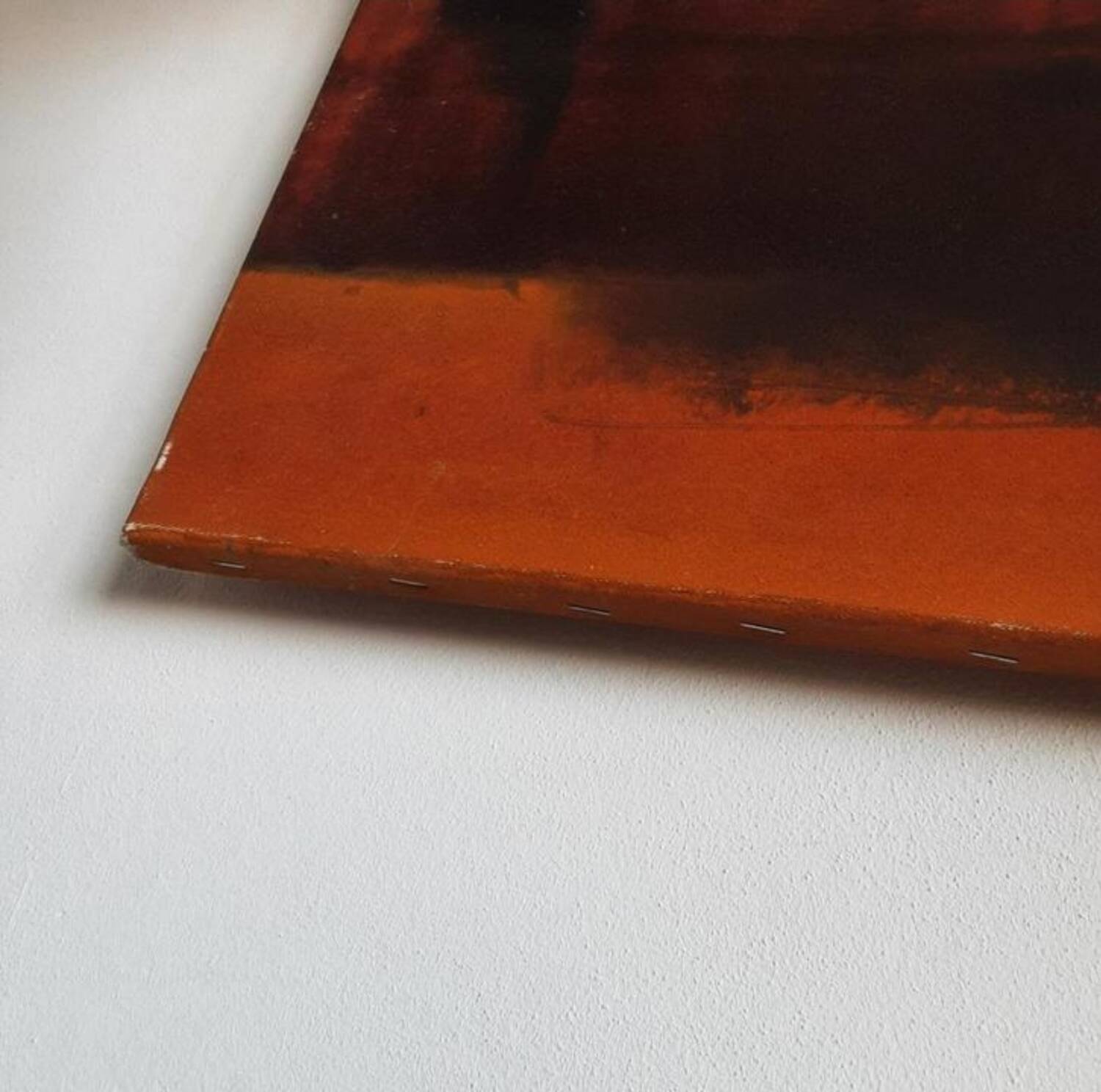Dário Bosa abstract diptych (orange/red) signed / canvas Brasilian art
