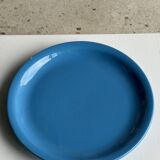 Set of 2 sky blue plates, one slotted