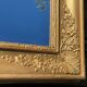 Beveled gold mirror