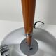 Chrome mushroom lamp in art deco style called liner