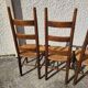 Serie de 6 chaises paillees