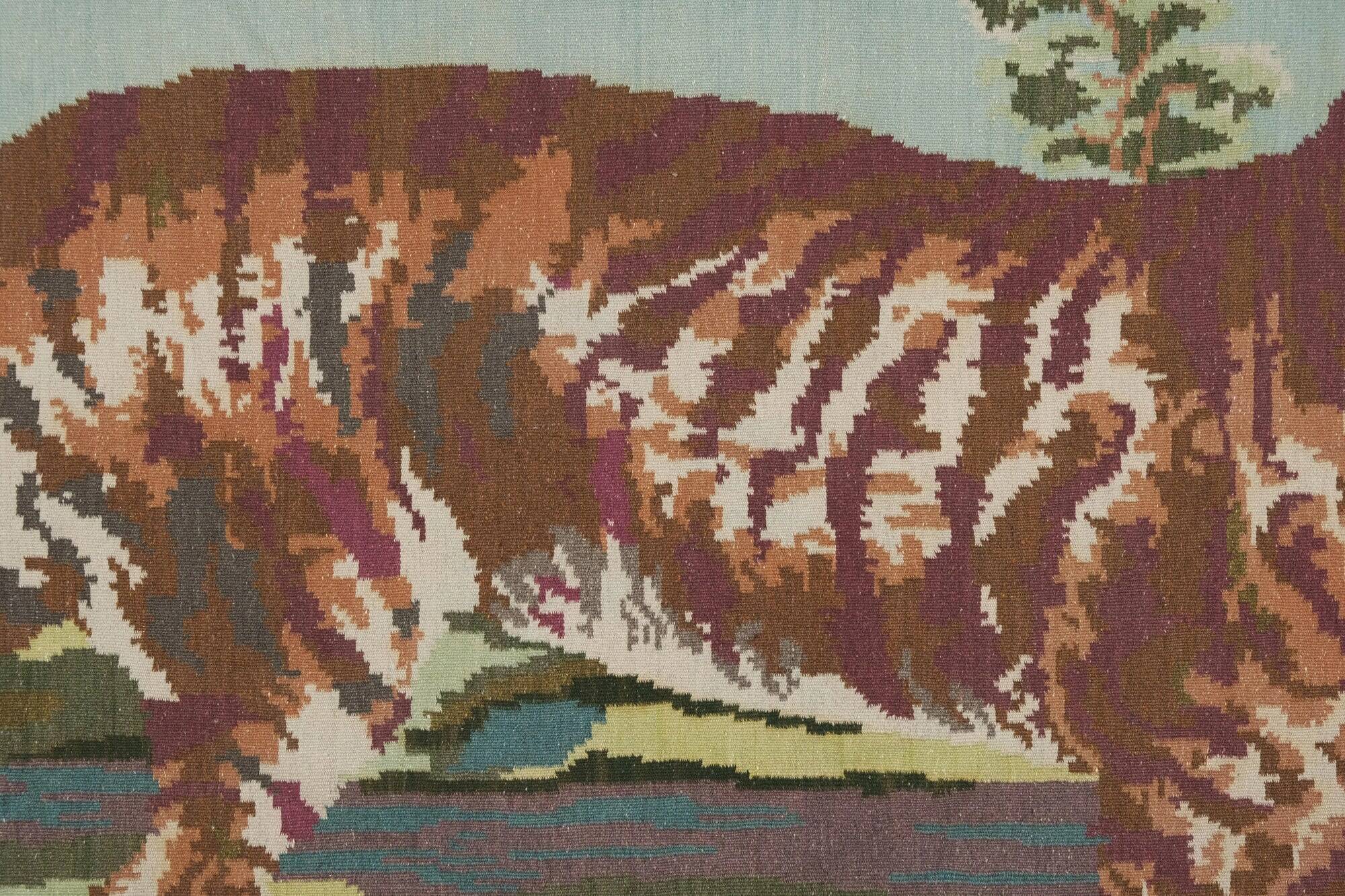 Vintage Turkish kilim, handwoven, 185x330 cm.