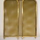 Vintage brass chimney firewall