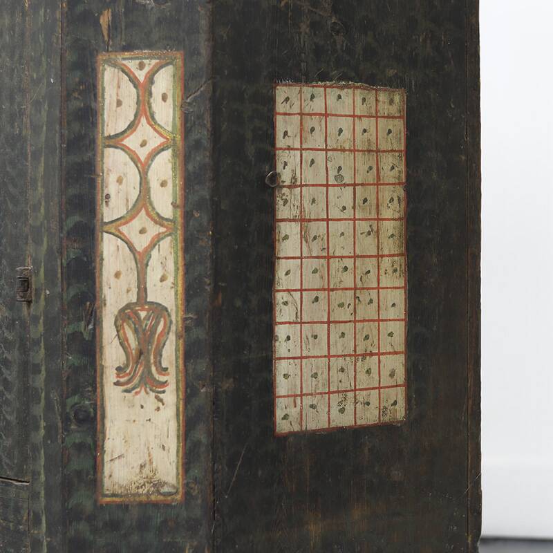 Painted Folk Art Bridal Cupboard 1794