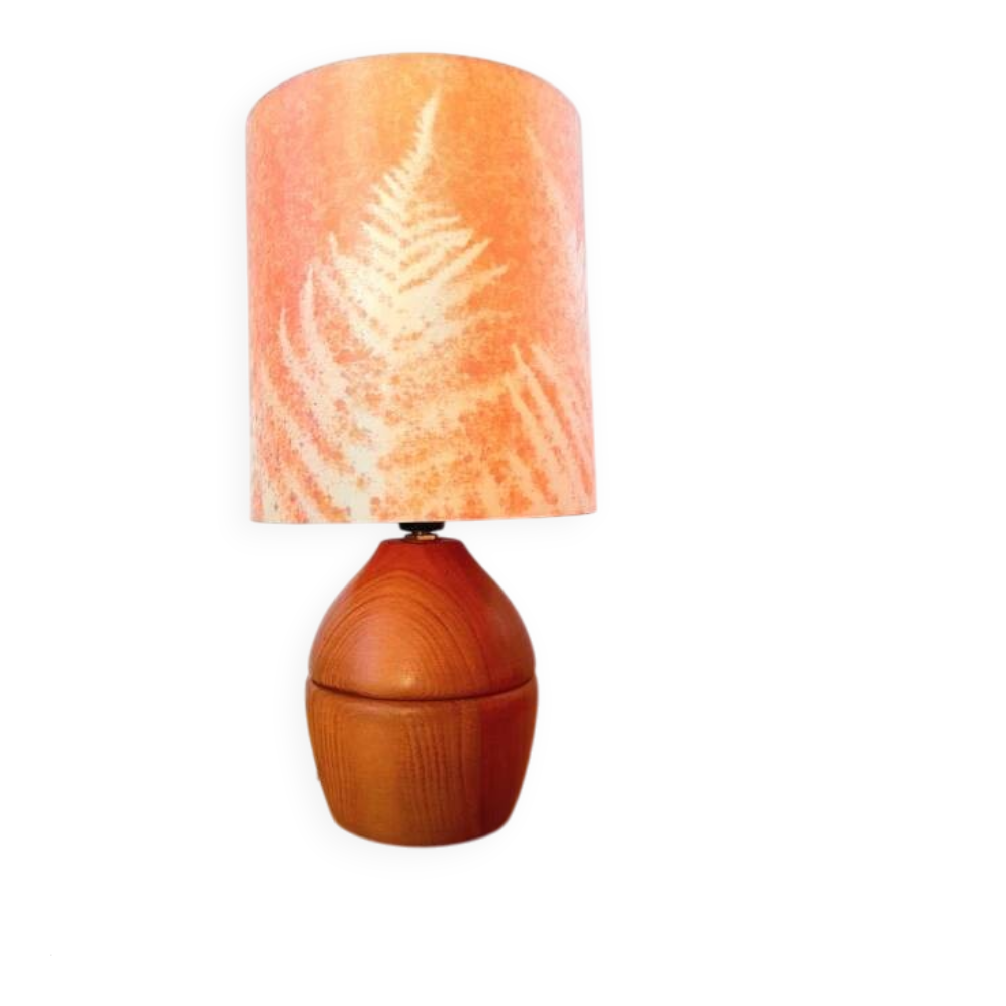 Wooden bedside lamp, 1970