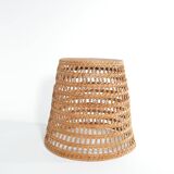 Mid-Century Modern Wicker Wastebasket