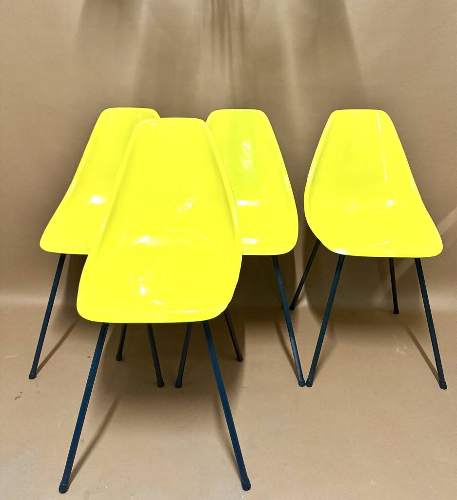 René Caillette fiberglass chairs