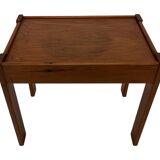 Vintage set of 3 side tables nesting pine wood 60s