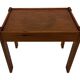 Vintage set of 3 side tables nesting pine wood 60s