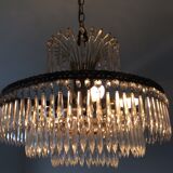 Old waterfall chandelier with grapevines and bronze