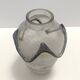 Iridiscent Transparent and Black Scavo Glass Vase attr. to Cenedese, Italy