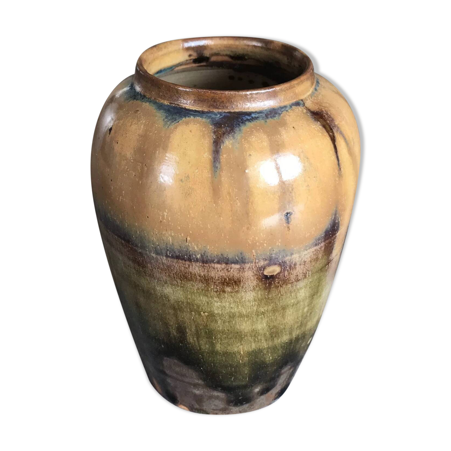 Stoneware VASE signed Thomas CARTIER, Saint Amand en Puisaye, 1918, Art Nouveau