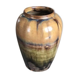 Vase en grès signé Thomas Cartier, Saint Amand en Puisaye, 1918