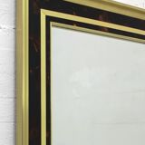 Sandro Petti Midcentury Italian Brass and Celluloid Mirror by "Metal Art",