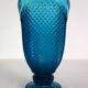 Vintage cut glass blue pitcher