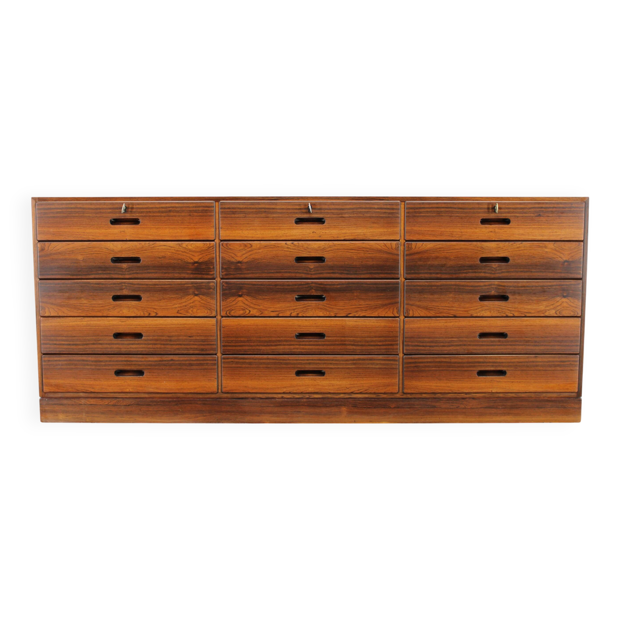 1960s Rare Kai Winding Chest of Drawers or Sideboard, Restored