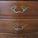 Small weekly organizer - small chest of drawers - 5 drawers - Louis XV style - cherry color