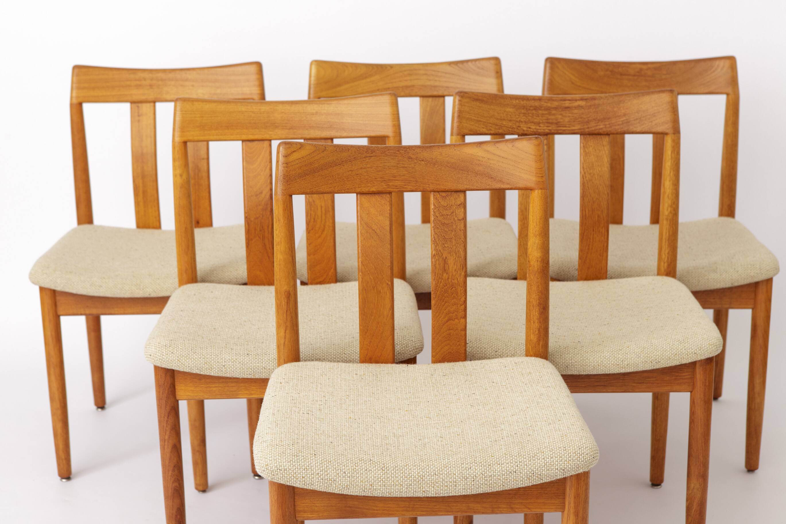 Set of 6 Vintage Danish Teak Dining Chairs by Vamdrup Stolefabrik, 1960s