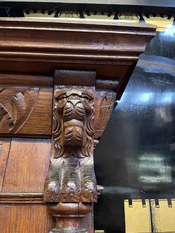 Renaissance style mirror - Haute époque in oak