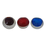 Italian candleholders in Murano glass, 1950s, set of 3.