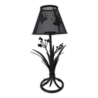 Metal lamp candle holder