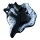 Black ceramic and foam shell ashtray