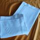 Pair of old linen & cotton pillowcases - AC monogram - never used