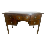 Sheraton flamed mahogany serving trolley, late 18th century