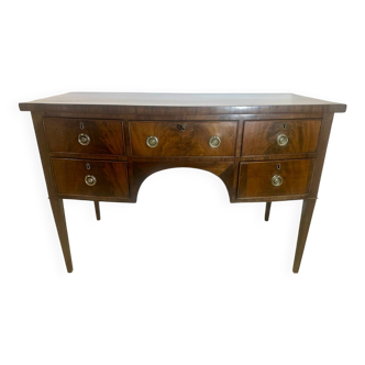 Sheraton flamed mahogany serving trolley, late 18th century