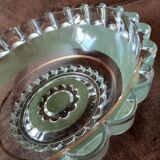 Vintage glass salad bowl
